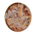 Red Brick Marble Effect Brass Mirror Tray